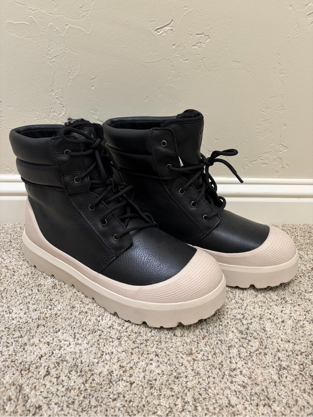 UGG Neumel High Weather Hybrid Boots Men’s 15 Black Birch Waterproof 1158208